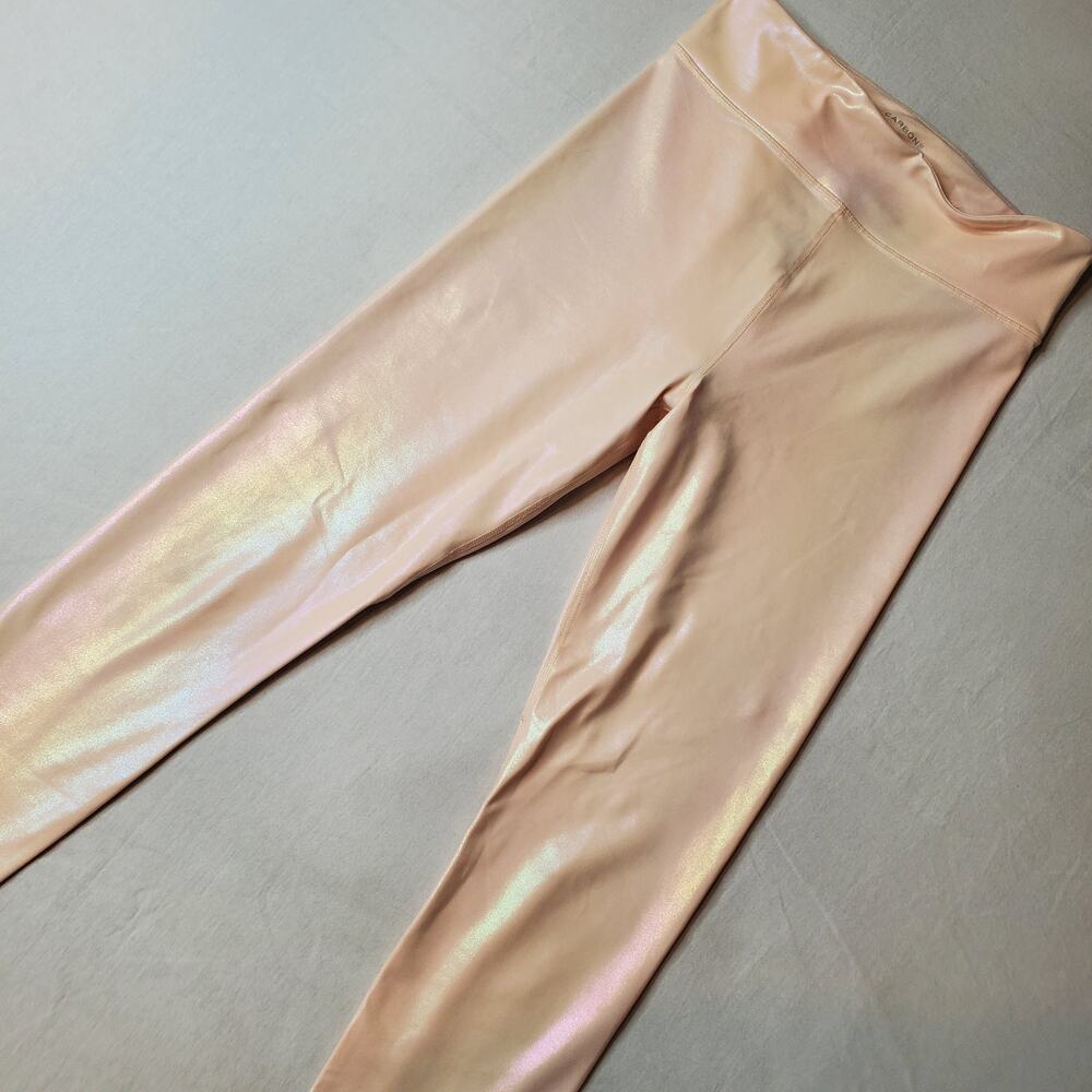 Carbon 38 Womens Size M Iridescent Pink Leggings